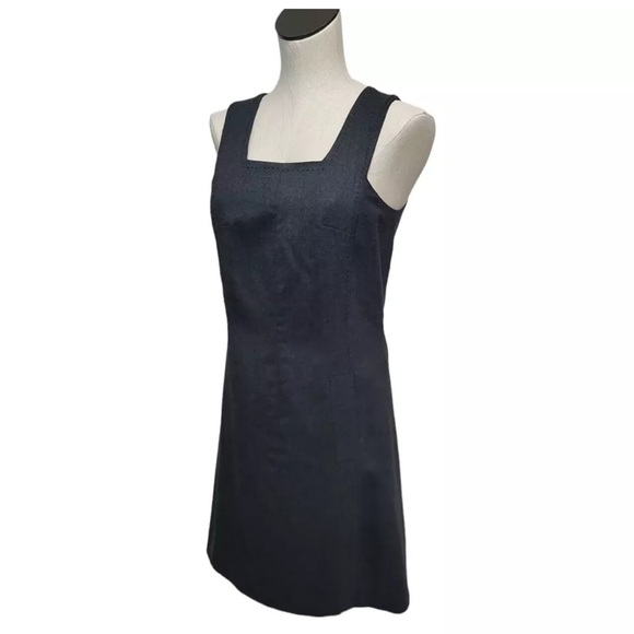 Sundance 100% Wool Dark Gray Jumper Dress with Pockets Euro Size 4 - Picture 3 of 5